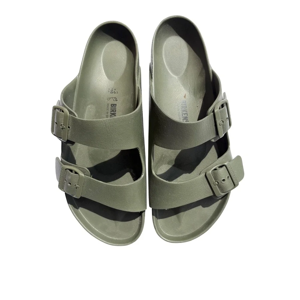 Birkenstock Arizona EVA Sandals Khaki Green Olive Drab Mens 43 L12‎ M10 1019051